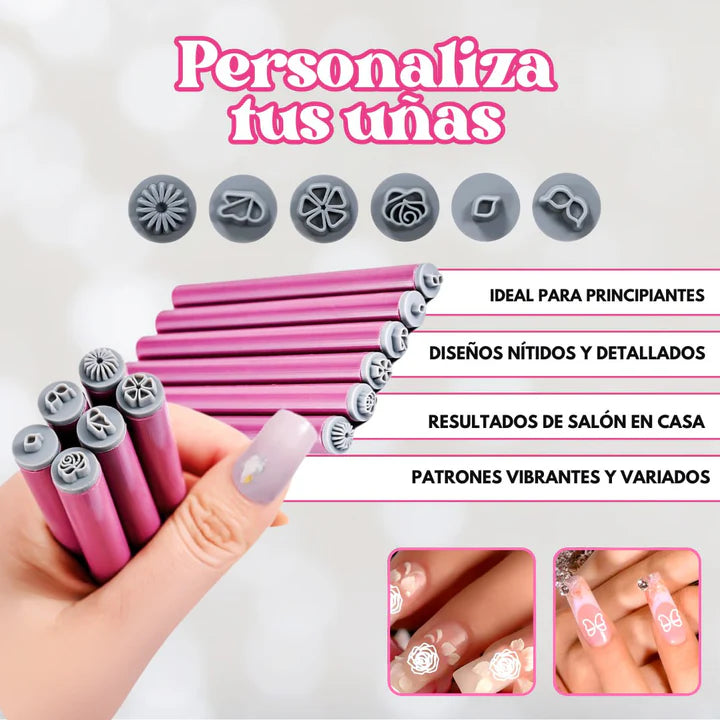 PINCEL PARA UÑAS (SET) x6